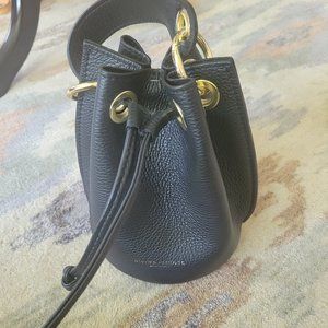 DIVINA FIRENZE Italian Leather Mini Bucket Bag